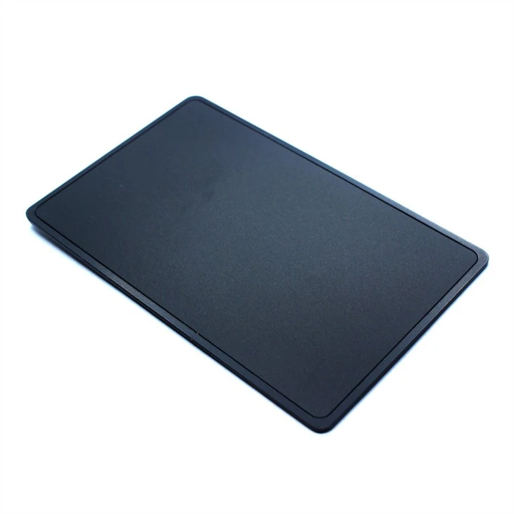 Crna mat metalna NFC posjetnica